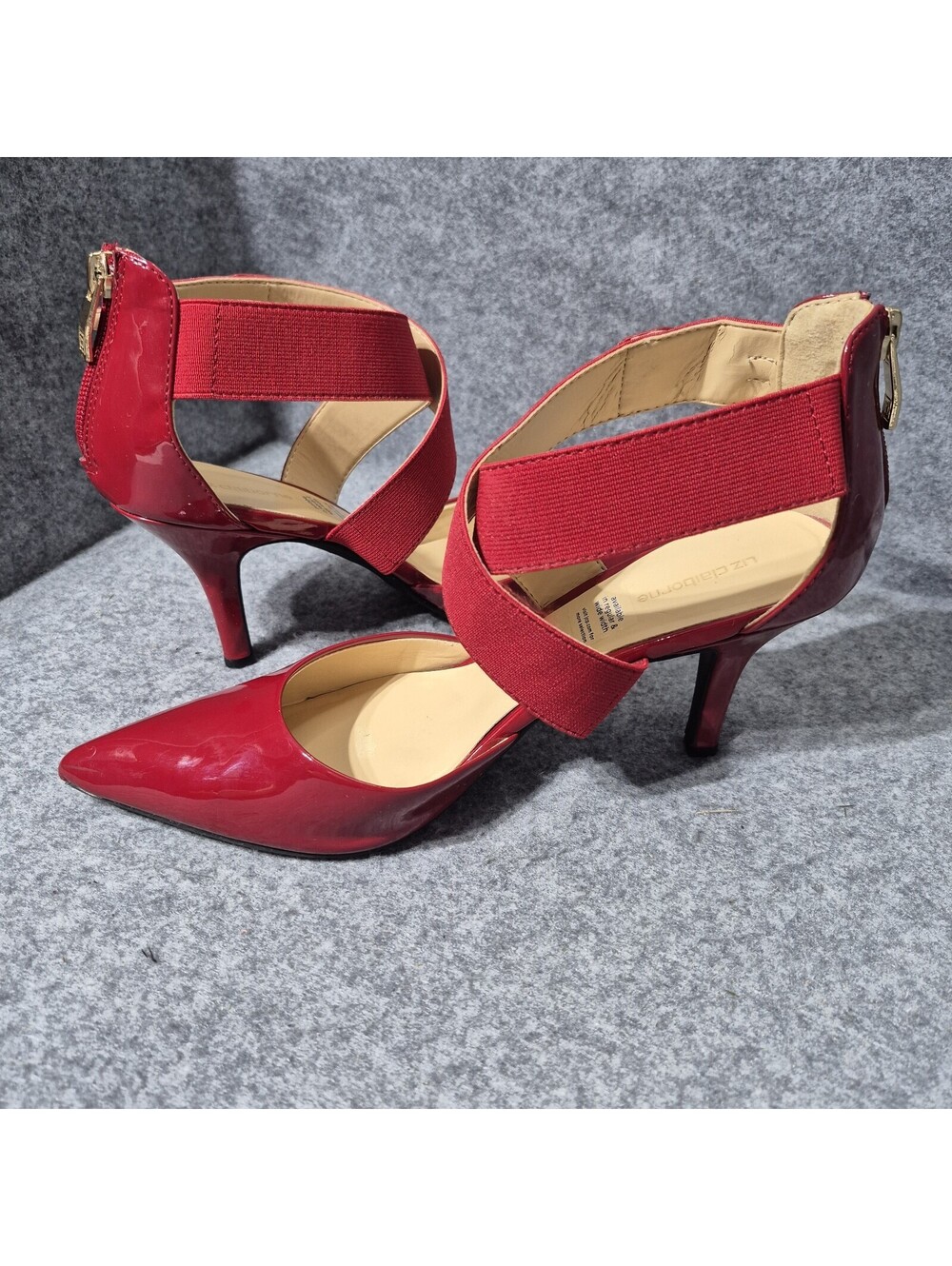 Liz Claiborne Keegan Stiletto Heels Size 9M Red  Pumps - Picture 6 of 15